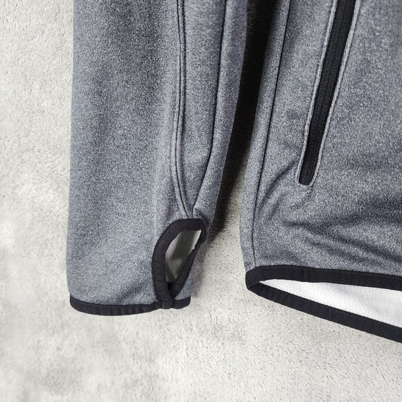Mens Gray Old Navy Hoodie Sweatshirt Full Zip Long Sleeve Polyester Size L - Picture 5 of 11